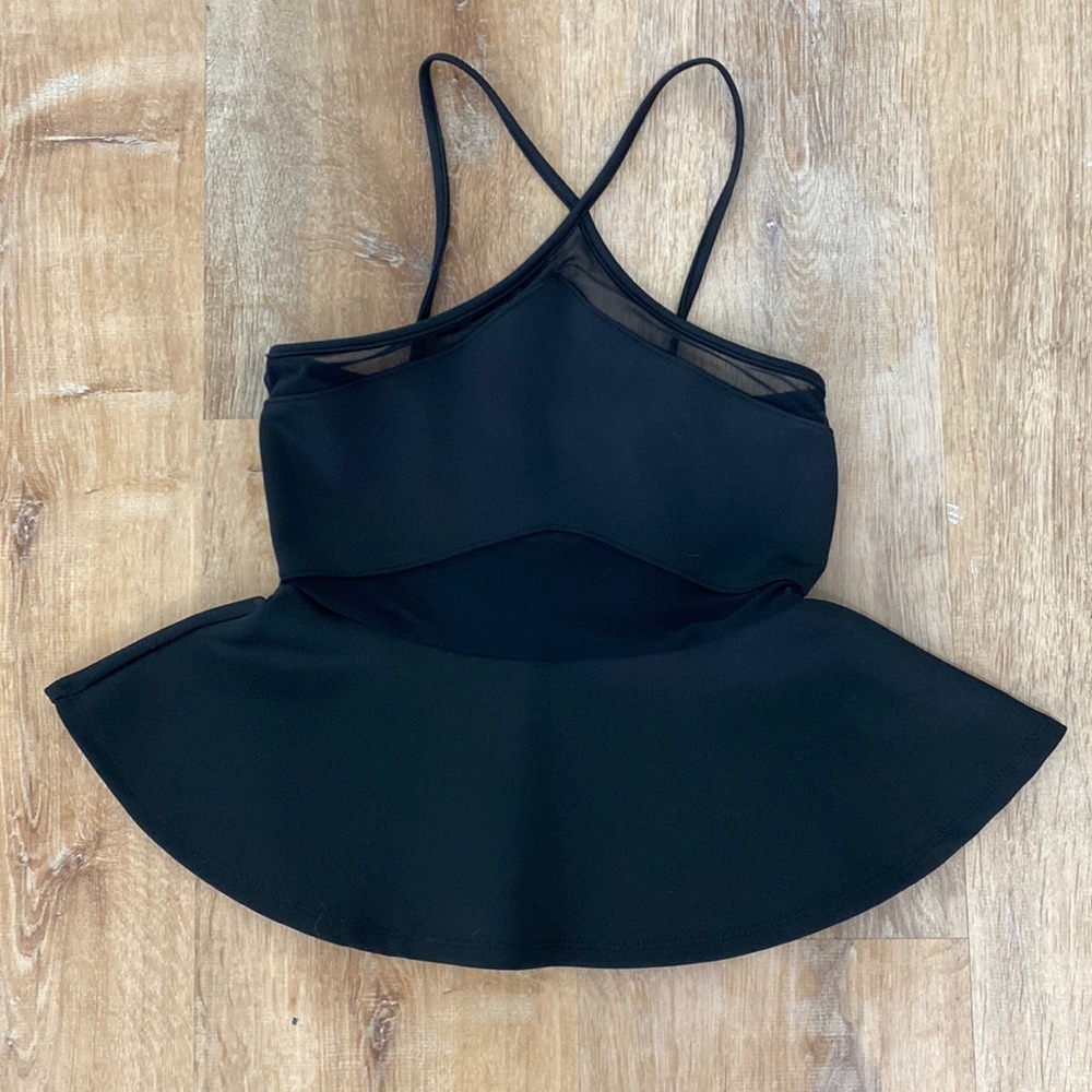Peplum black blouse